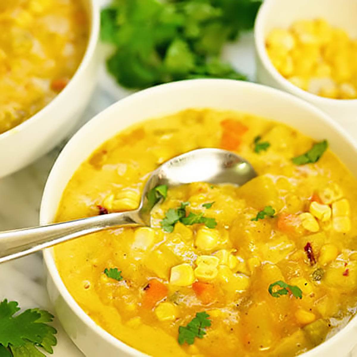 Vegetarian Corn Chowder Recipe Bowl Me Over