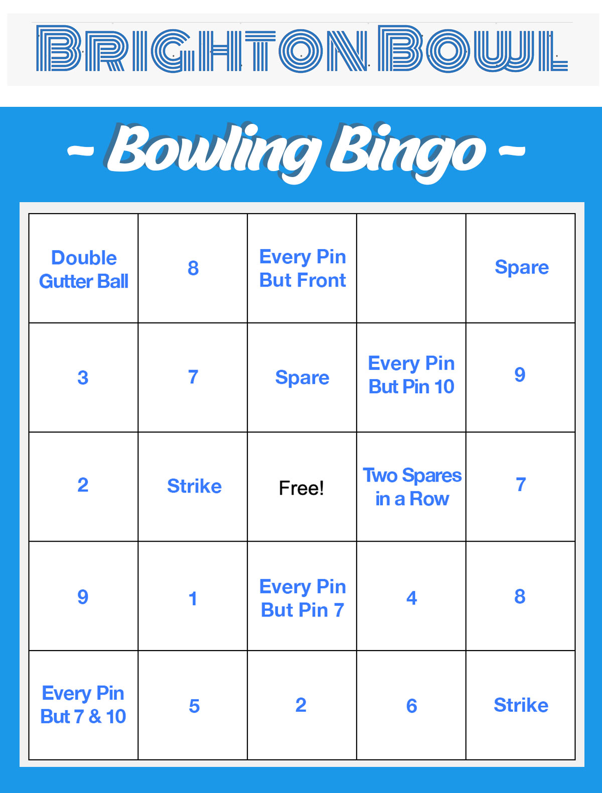 6 Fun Games To Play While Bowling American Flatbread Brighton & Brighton Bowl