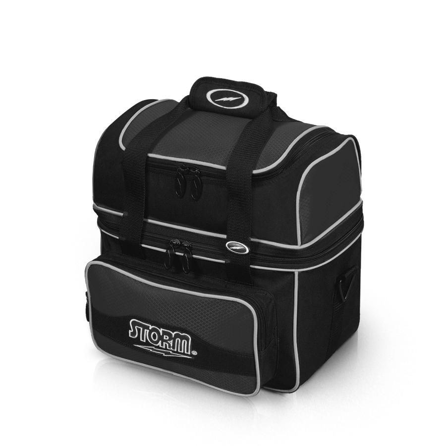 Storm 1 Ball Flip Tote Black/Black Bowling Bag Bowling Ball Mart
