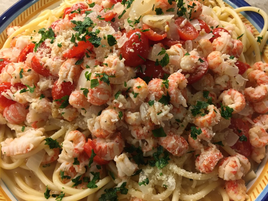 Langostino “Lobster” Tail Bucattini Bowl Licker