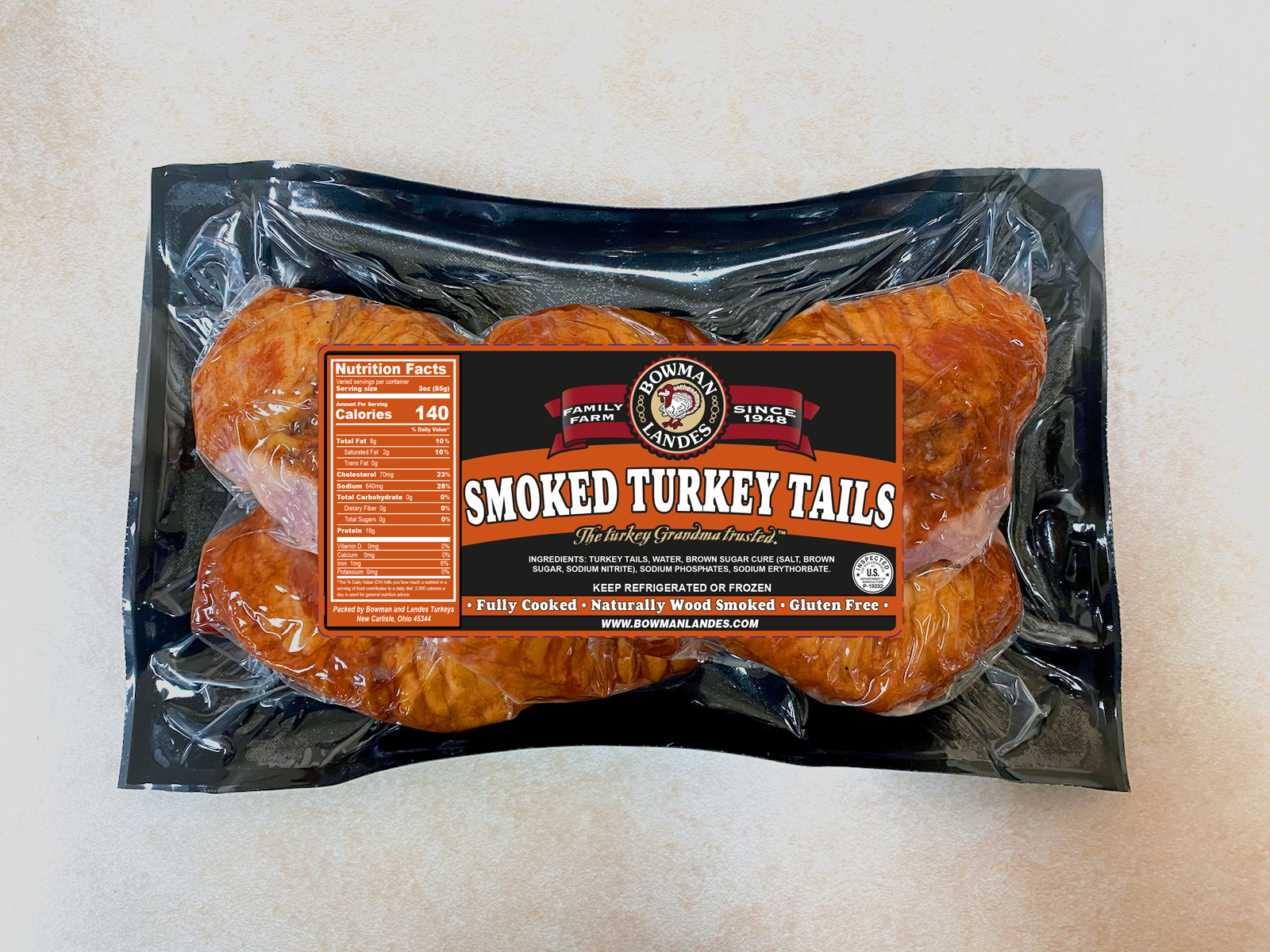 Smoked Turkey Tails (Case) Bowman And Landes Turkeys
