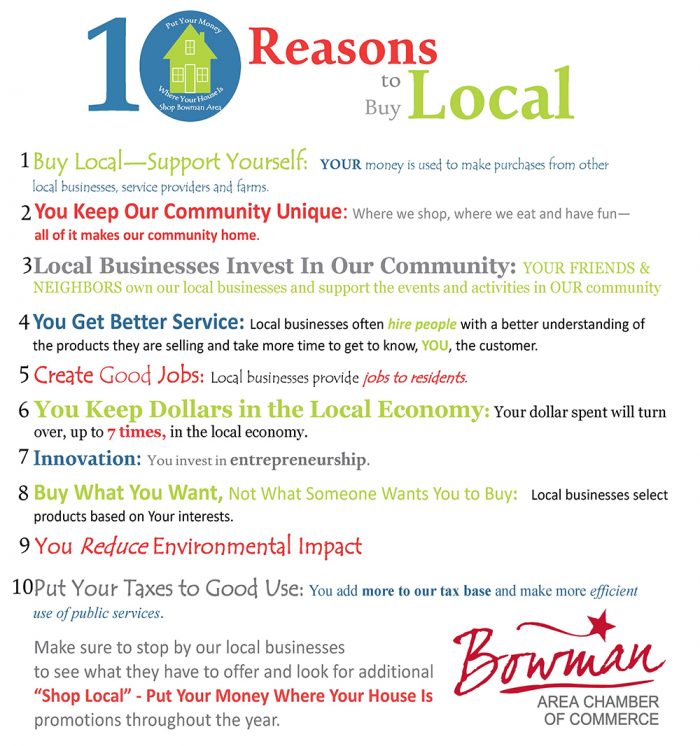 Support Local Bowman North Dakota