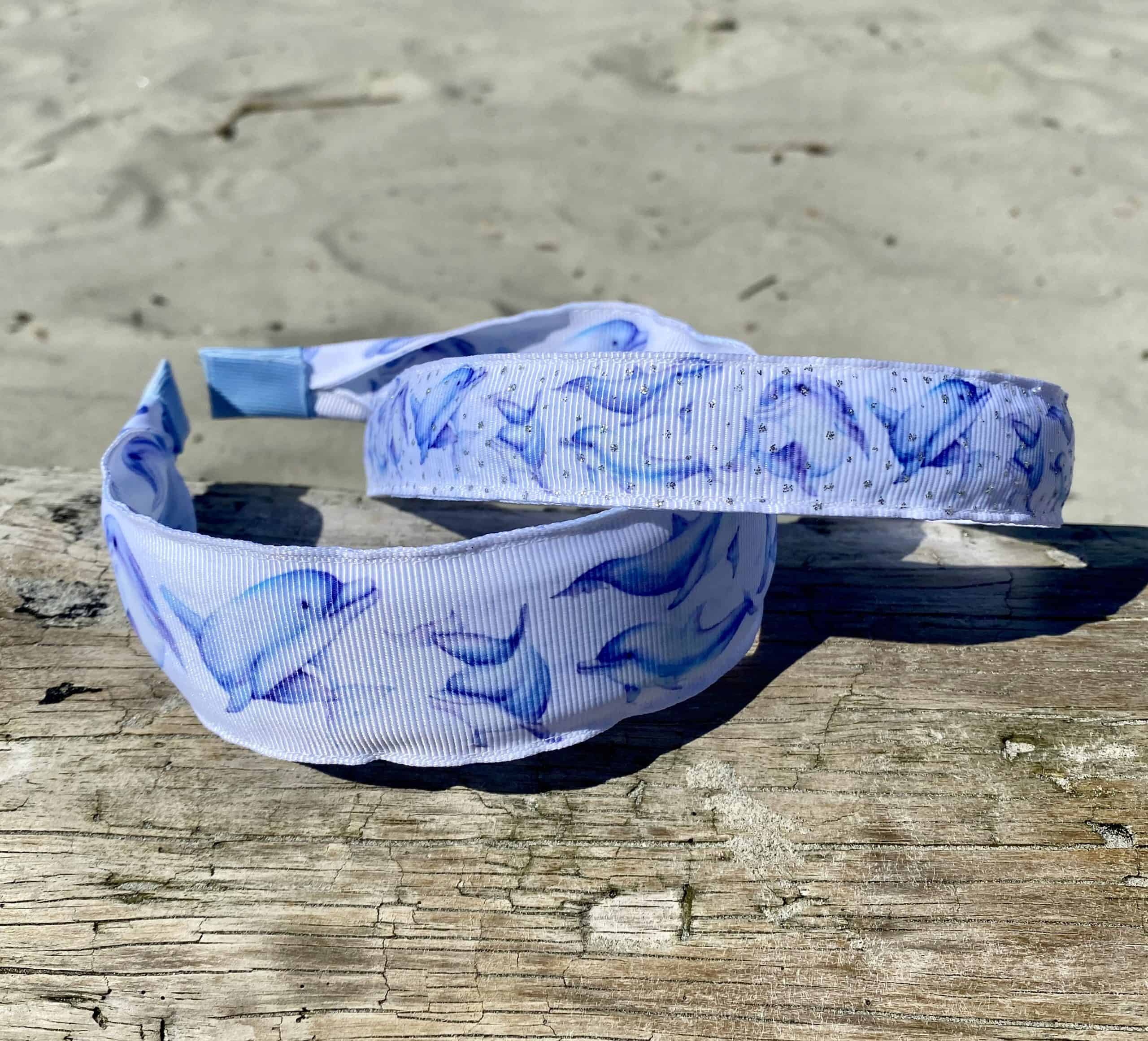 Dolphin Grosgrain Ribbon Headband Bows Etc.