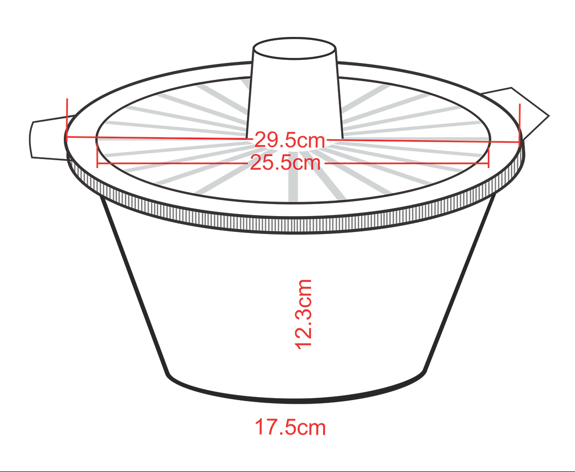 Aluminium Pots & Lids, Round (Large) box2pack