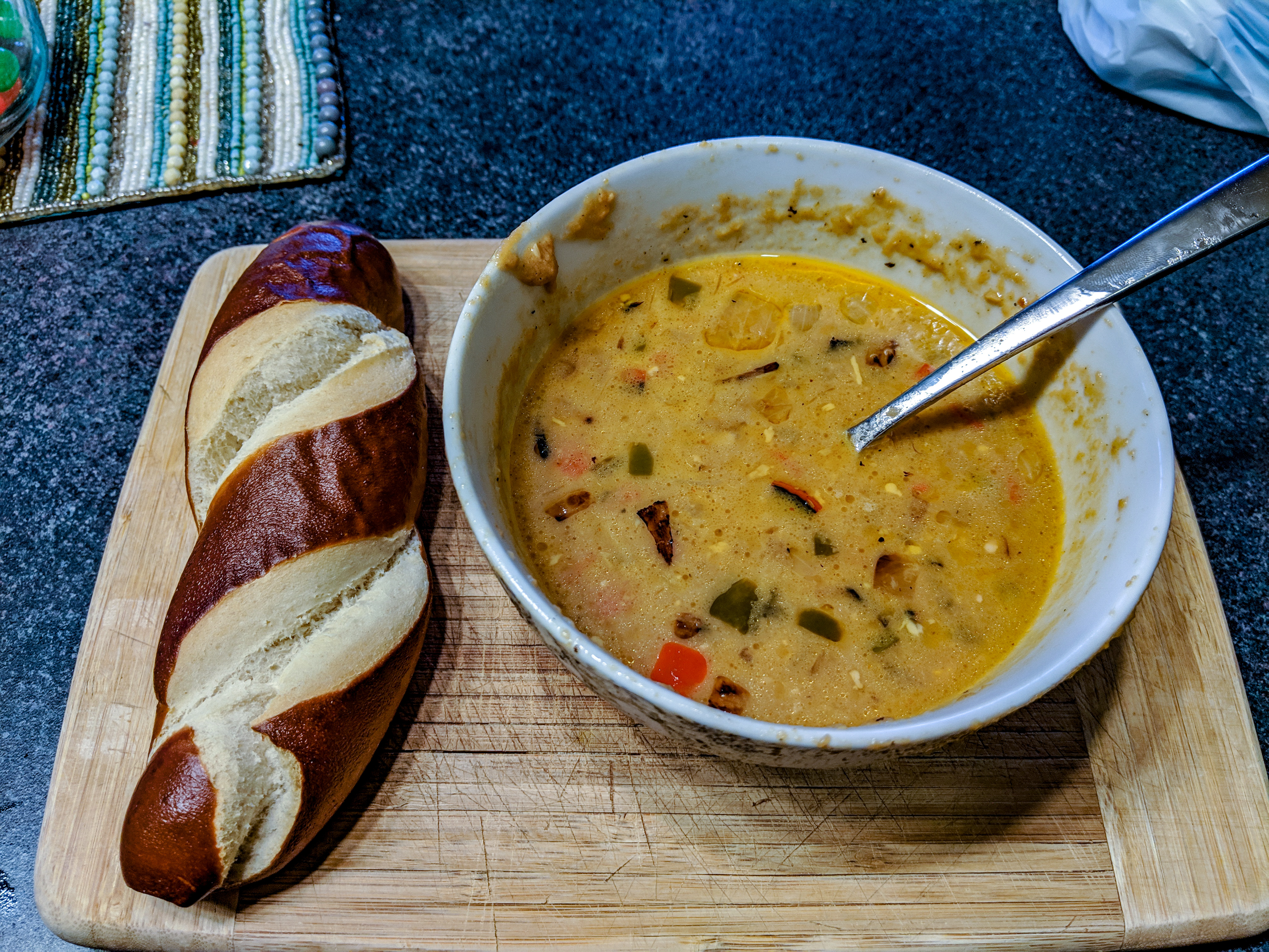 Stout and Smoked Gouda Soup Boxcar Cook