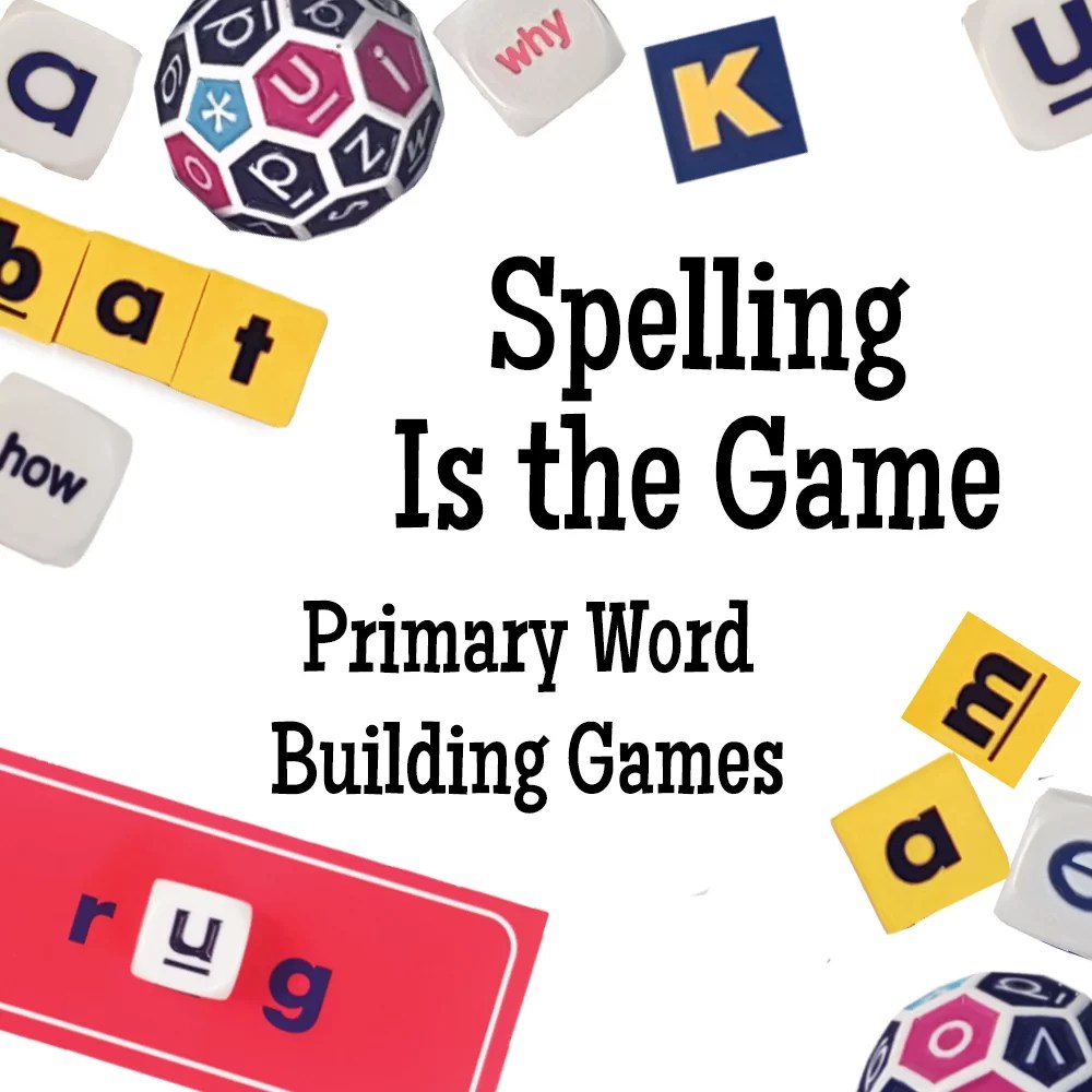 Spelling is the Game Primary Word Building Games PDF Box Cars & One