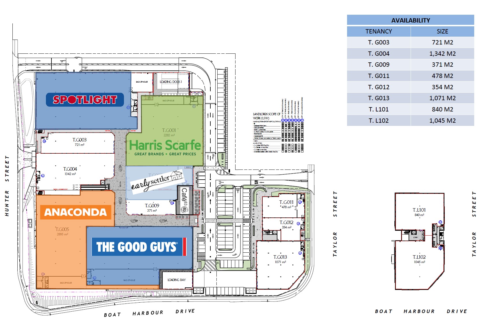 Large format Retail for lease Hervey Bay Spotlight Anaconda Good