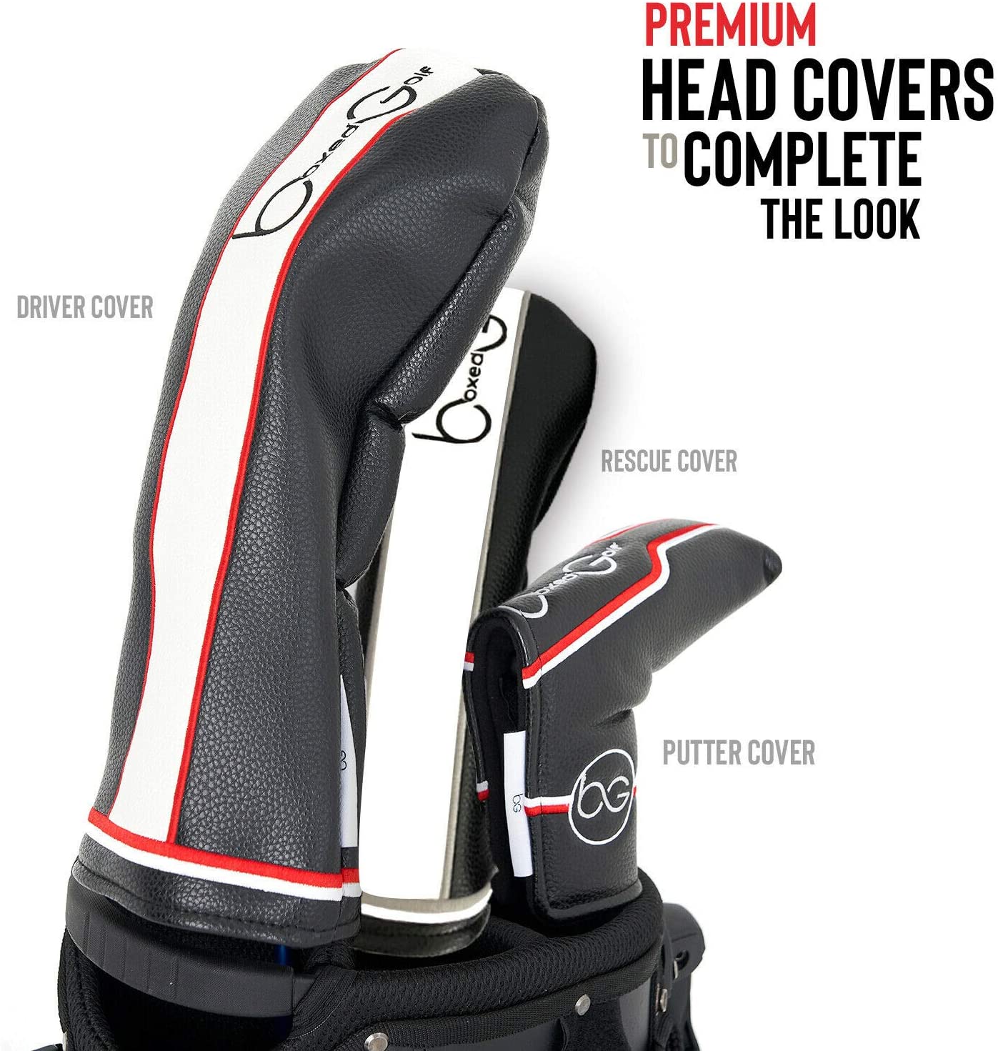 Signature Golf Bag & Head Cover Set Lightweight, Durable & Stylish
