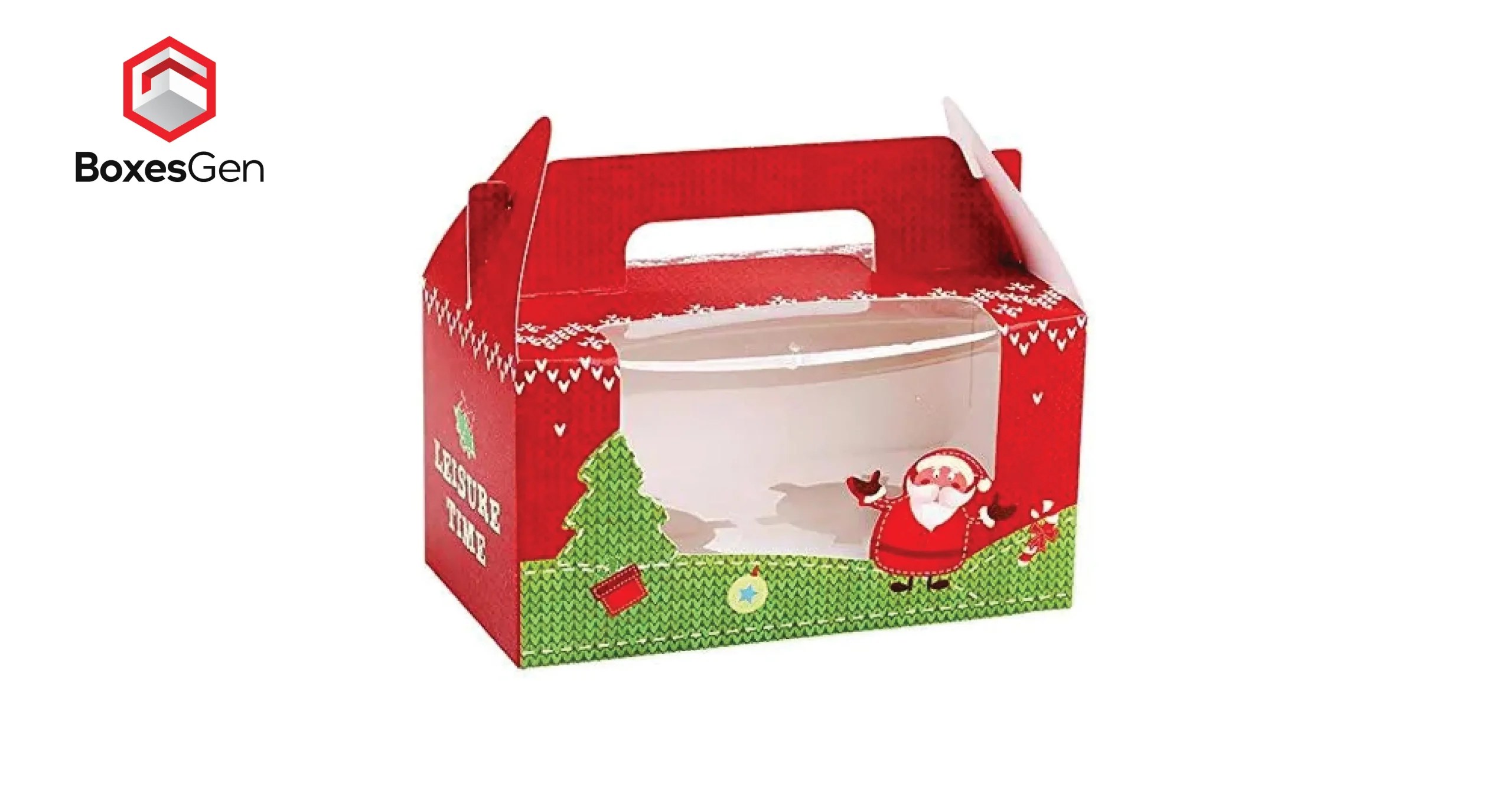 Christmas Cookie Boxes With Window BoxesGen
