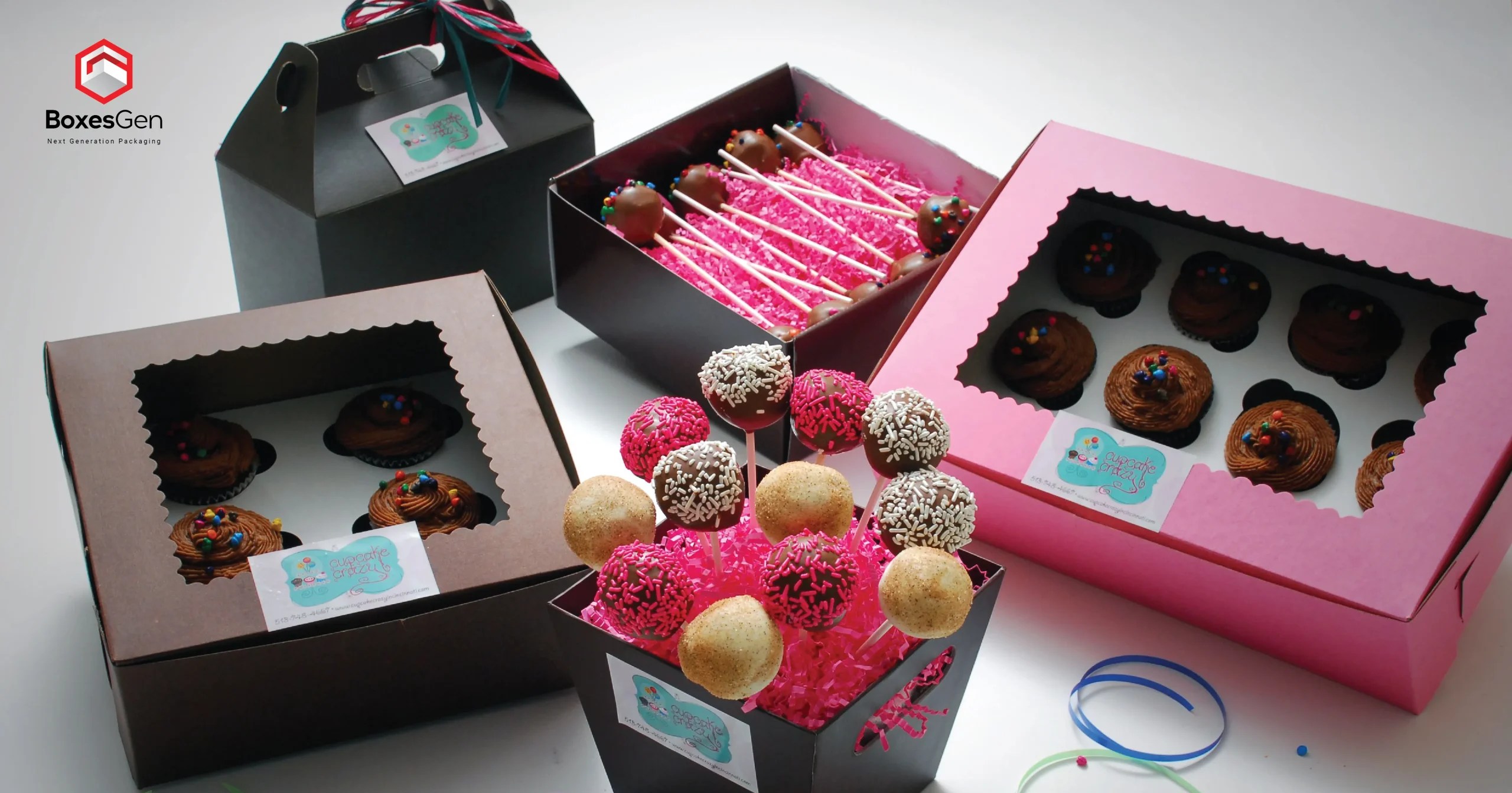 Present Your Cupcakes in Style with 3 Hole Cupcake Boxes BoxesGen