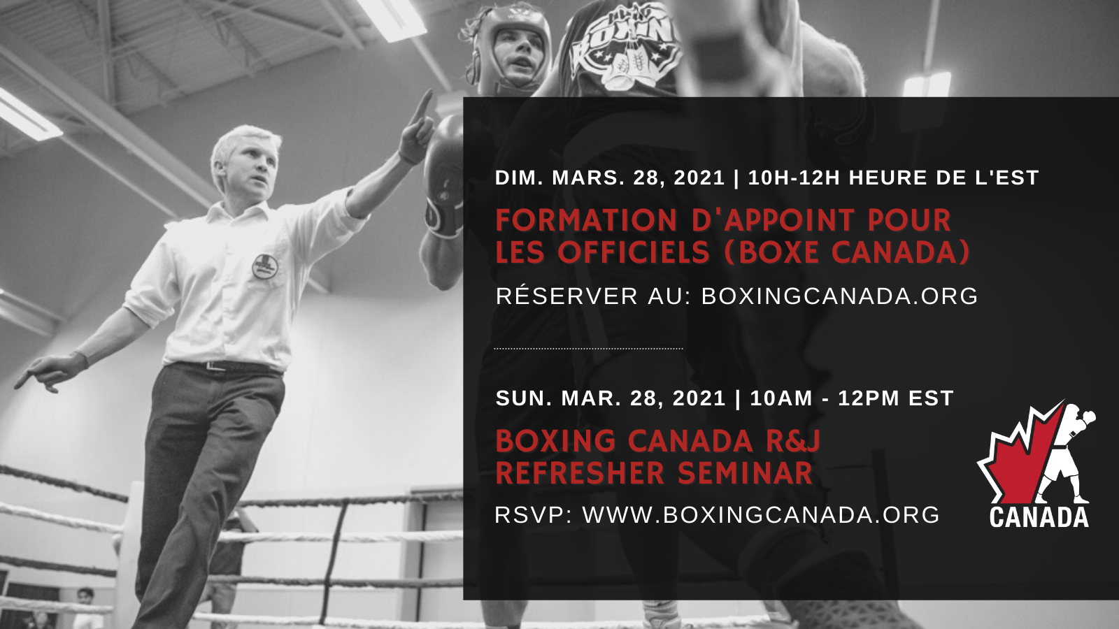 Boxing Canada Officials Refresher Formation d’appoint pour les