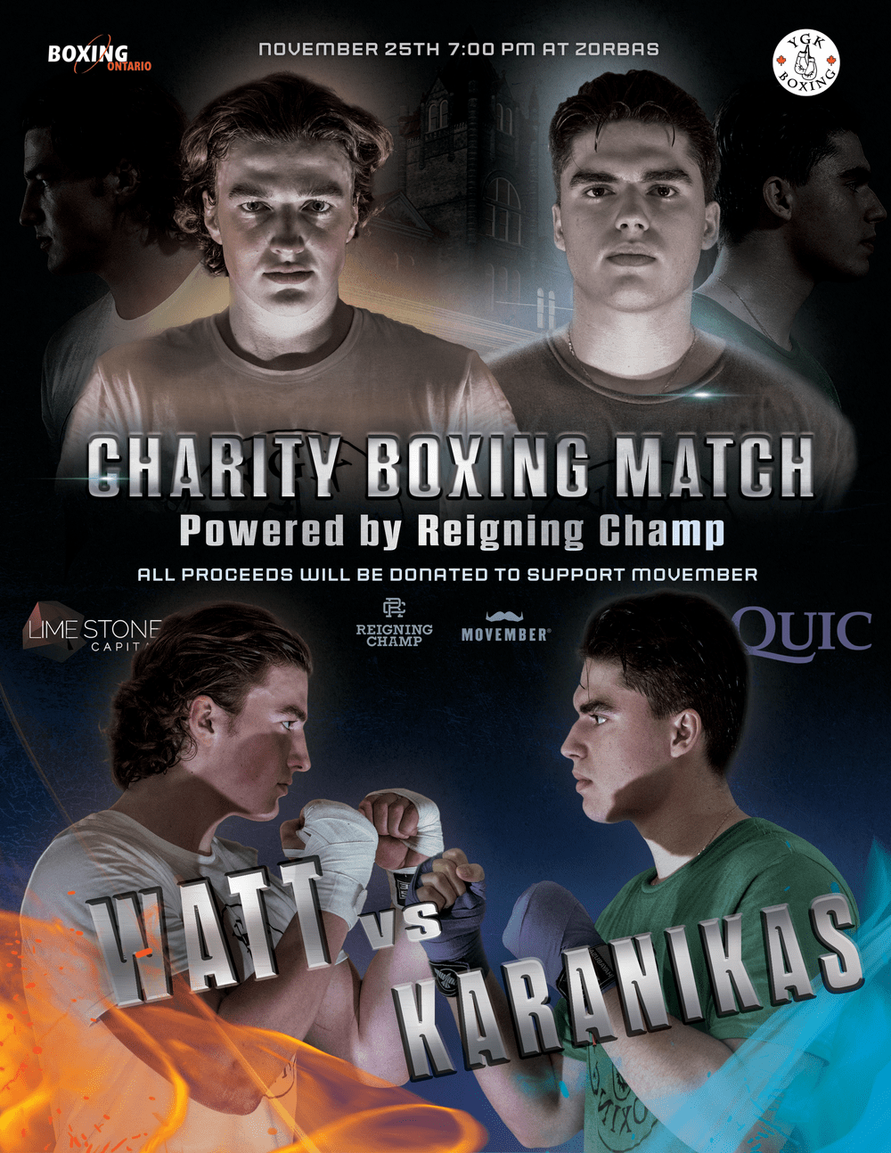 COMPETITION] YGK Charity Boxing Match Boxing Ontario