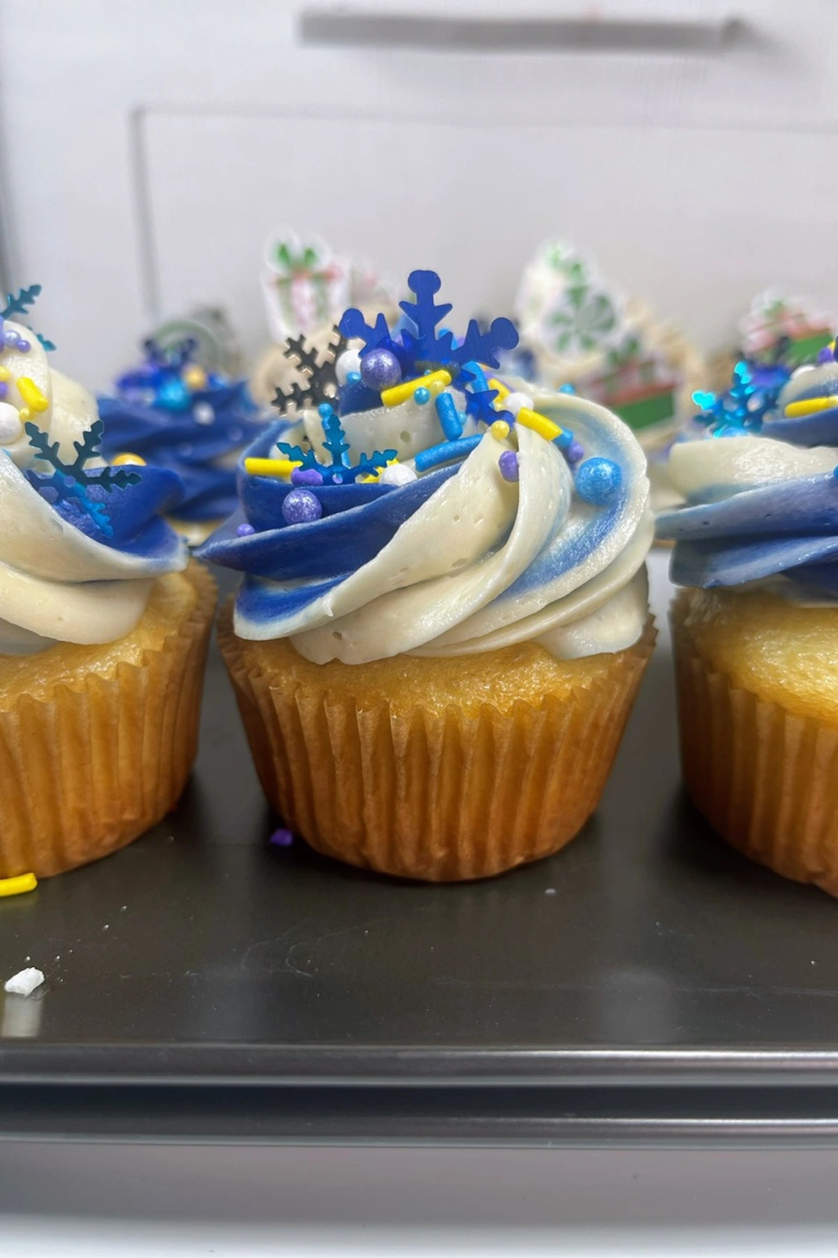 Box Mix Snowflake Cupcake Recipe Box Mix Recipes