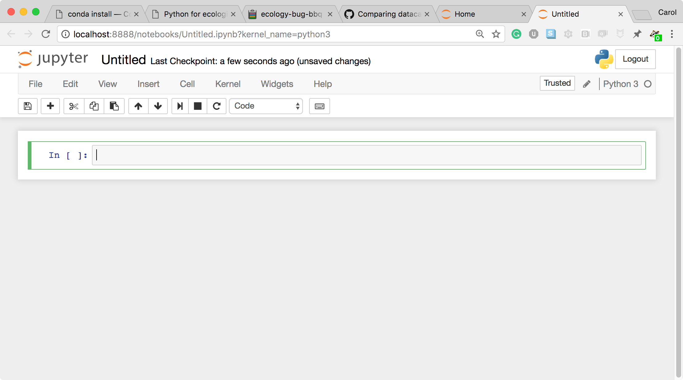 Installing & Running Jupyter Notebook Boxplot