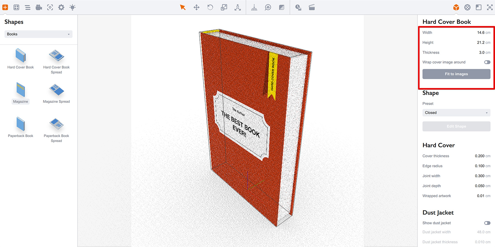 Customizing books in Boxshot 5 Tutorial