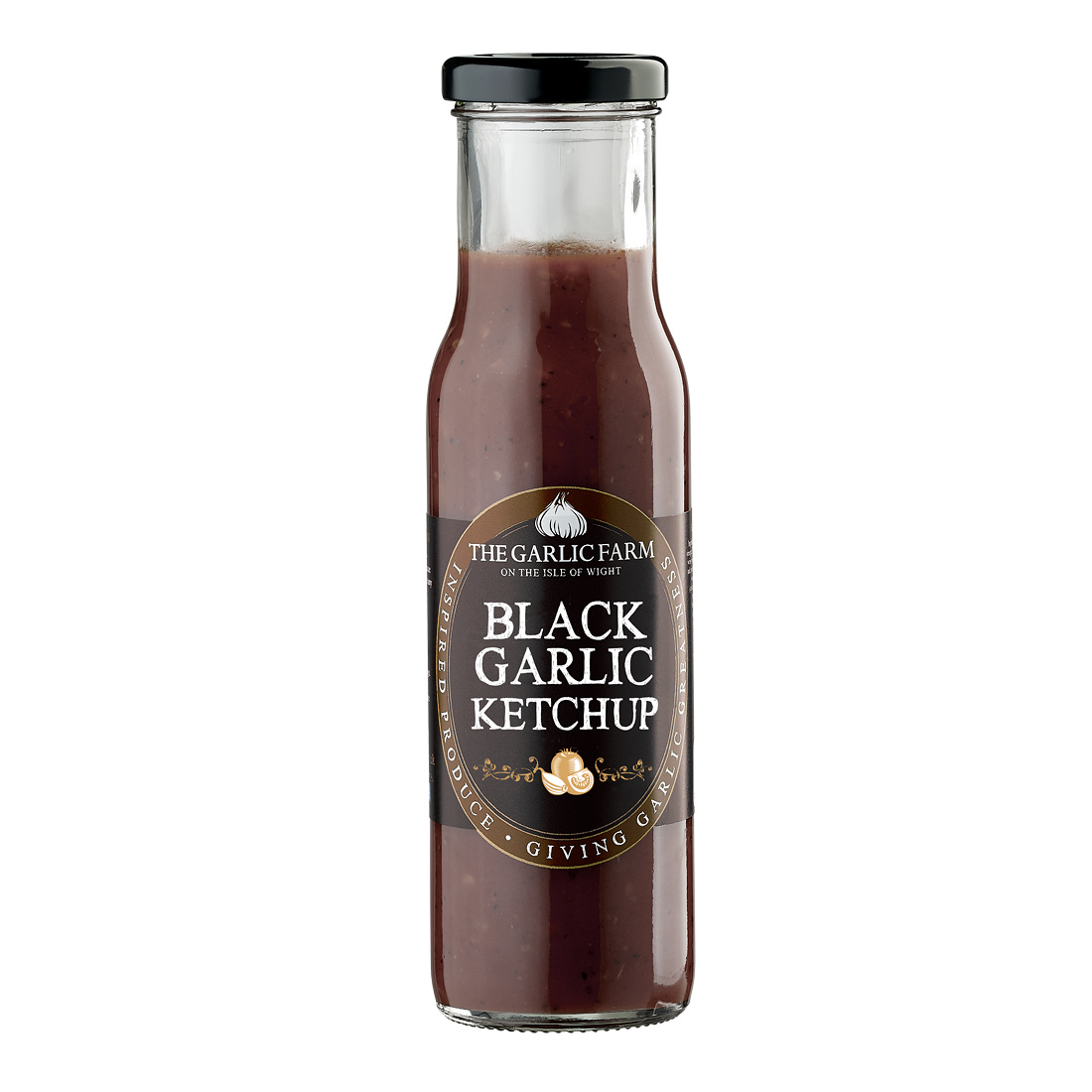 Black Garlic Ketchup The Garlic Farm UK Isle of Wight
