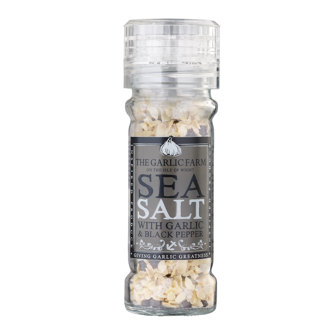 Garlic Sea Salt with Black Pepper The Garlic Farm UK Isle of Wight