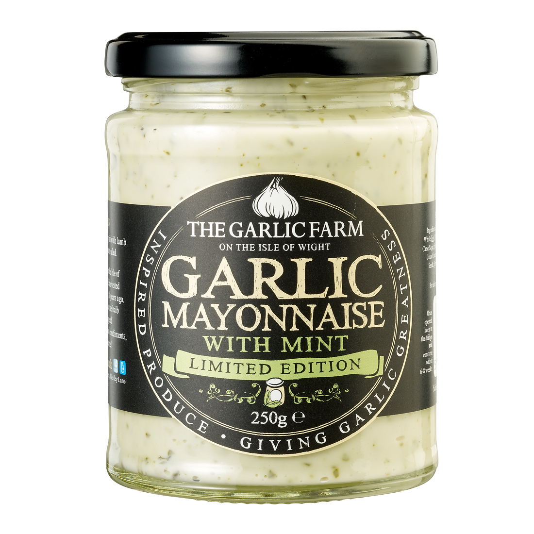 Garlic Mayonnaise with Mint The Garlic Farm UK Isle of Wight