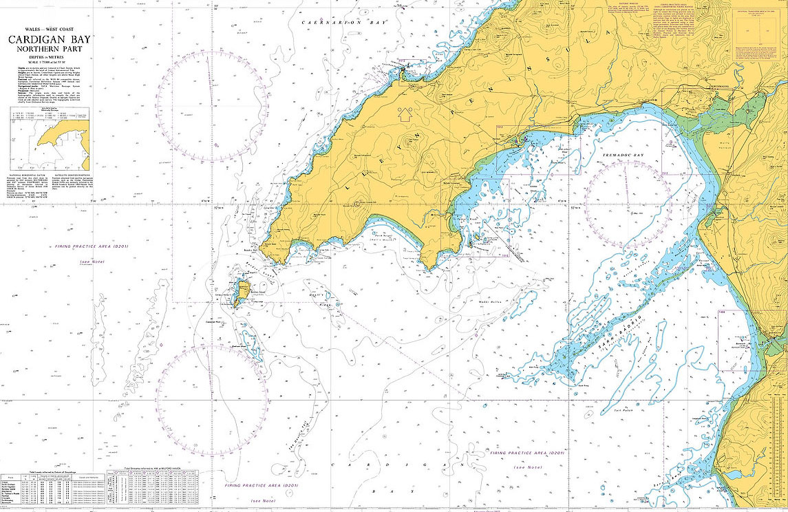 Chart 1971 Cardigan Bay Northern Part Product Chartart