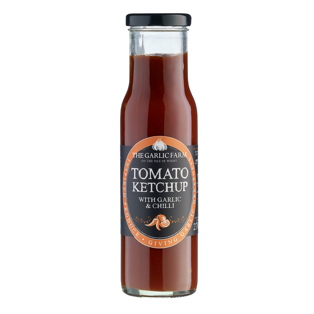 Tomato Ketchup with Garlic & Chilli The Garlic Farm UK Isle of Wight