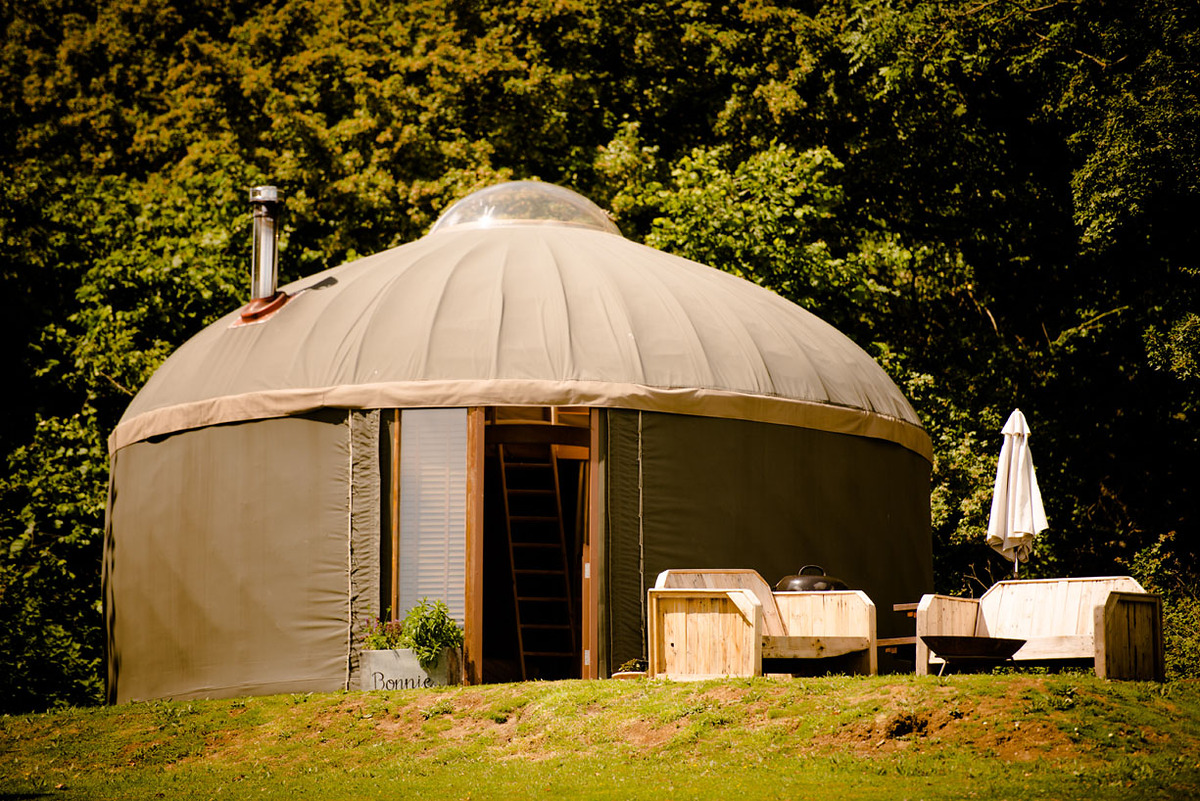 Yurt Camping on the Isle of Wight The Garlic Farm