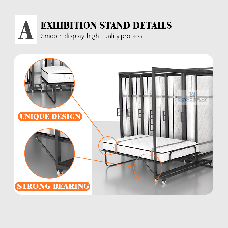 Mattress Display Rack Customized Free Stand Display Stand