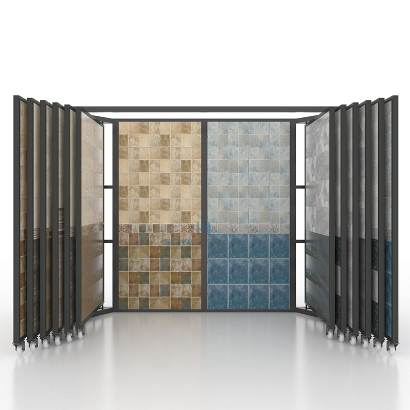 custom Turning page tile display stands for sale