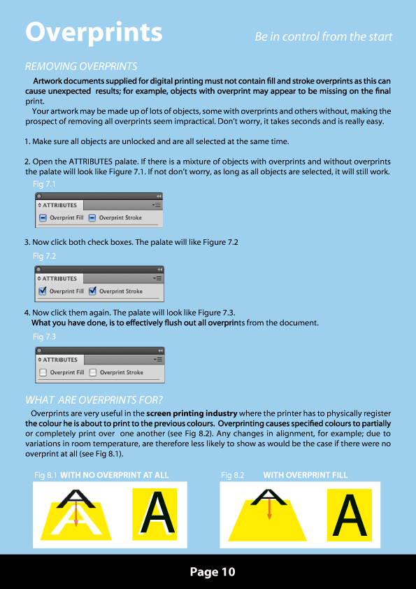 Artwork requirements