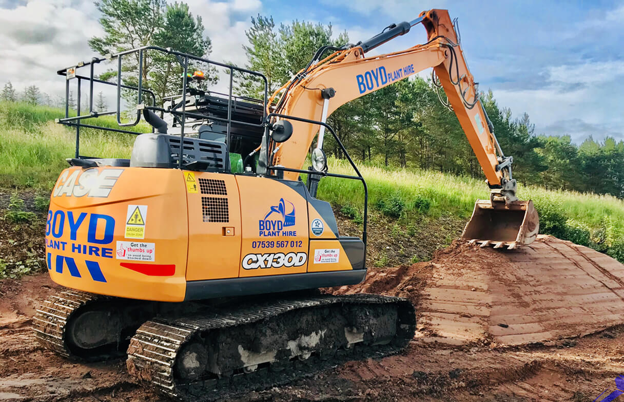 Boyd Plant Hire Excavator & Operator Hire Ayrshire, South Lanarkshire