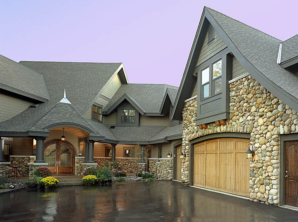 River Rock Exterior Home Attraction Boyer Building Corporation