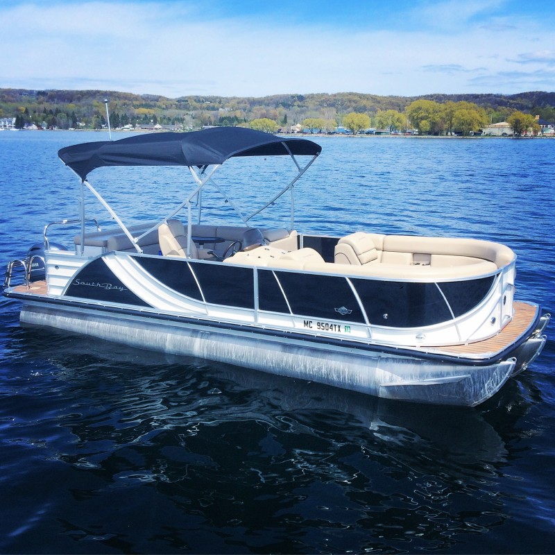 Pontoon Boat Rentals On Lake Charlevoix downtown Boyne City