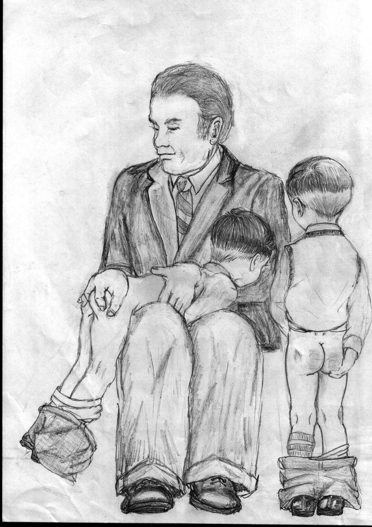 Boyz Being Boyz Professor Jim's Male Spanking Art 3