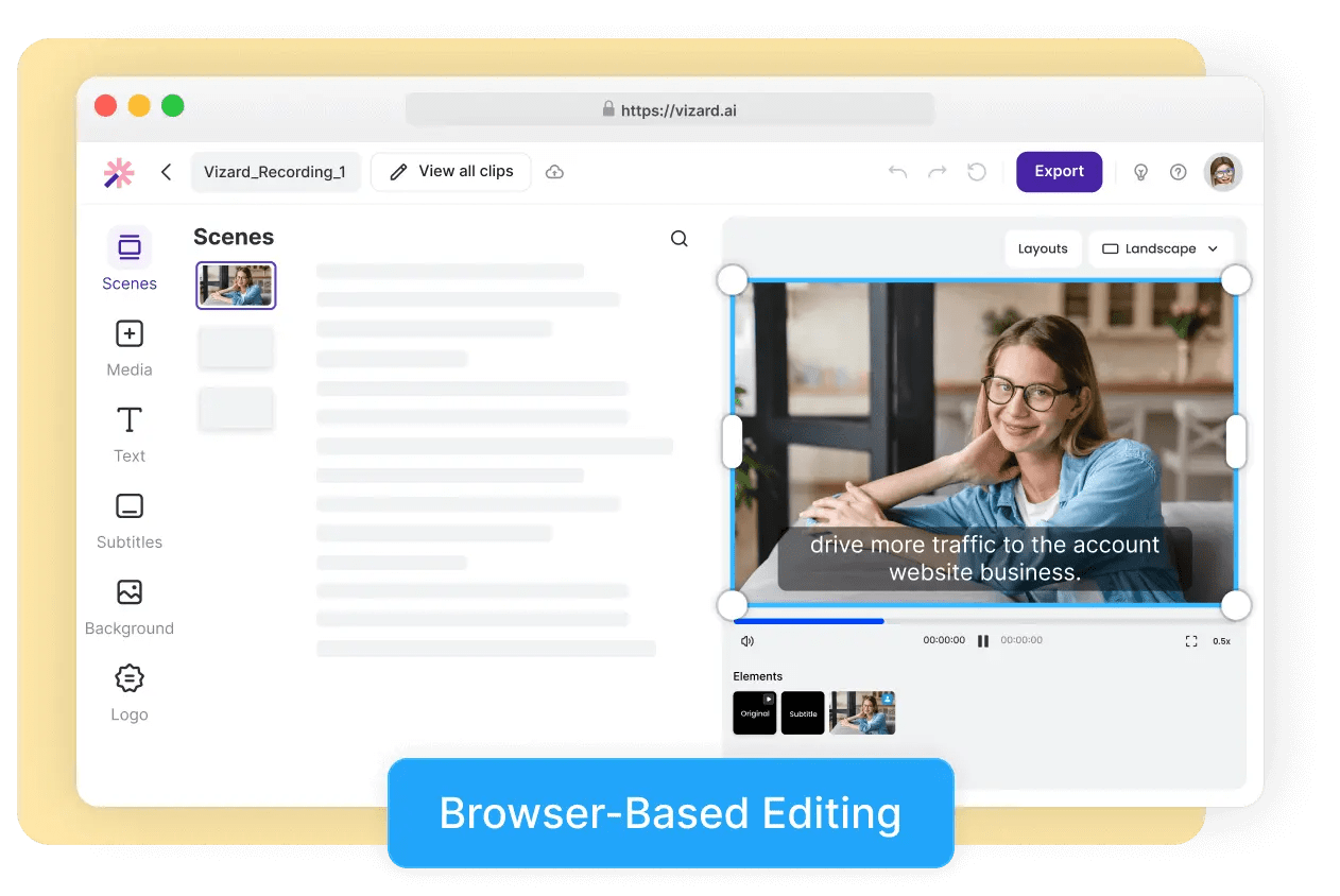 Crop Video Online For Free Vizard.ai