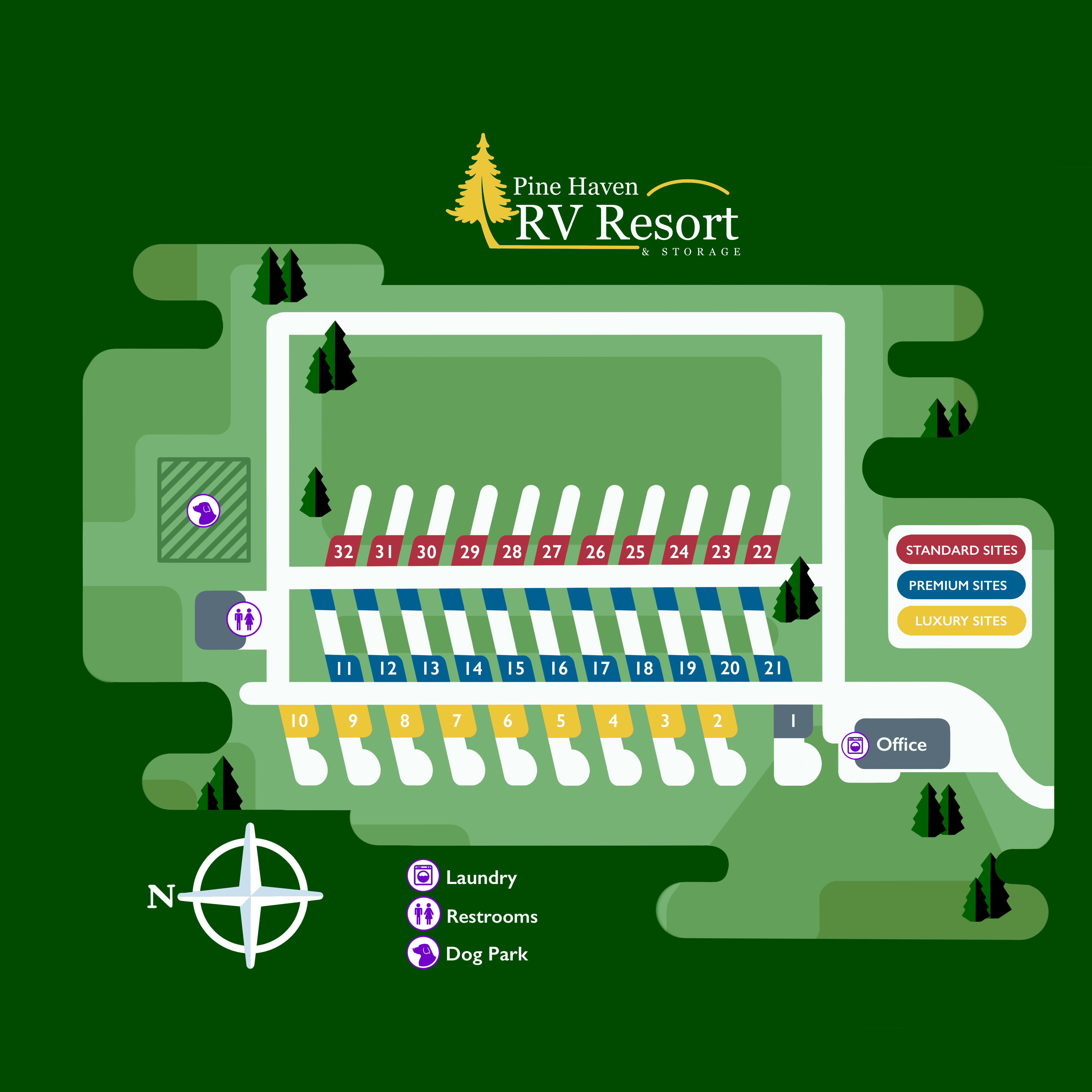 Park Map Pine Haven RV