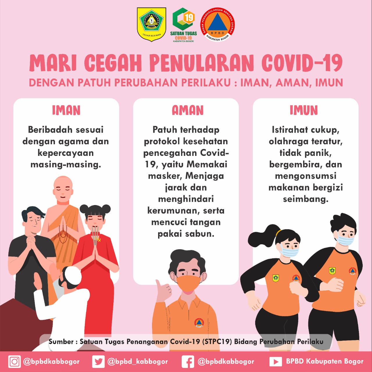 MARI CEGAH PENULARAN COVID19 – BPBD Kab. Bogor