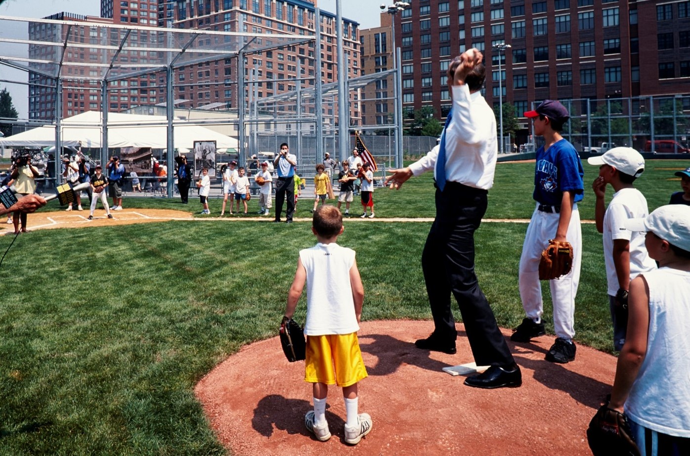 Opened in 2003, the Battery Park City ball fields contribute ample
