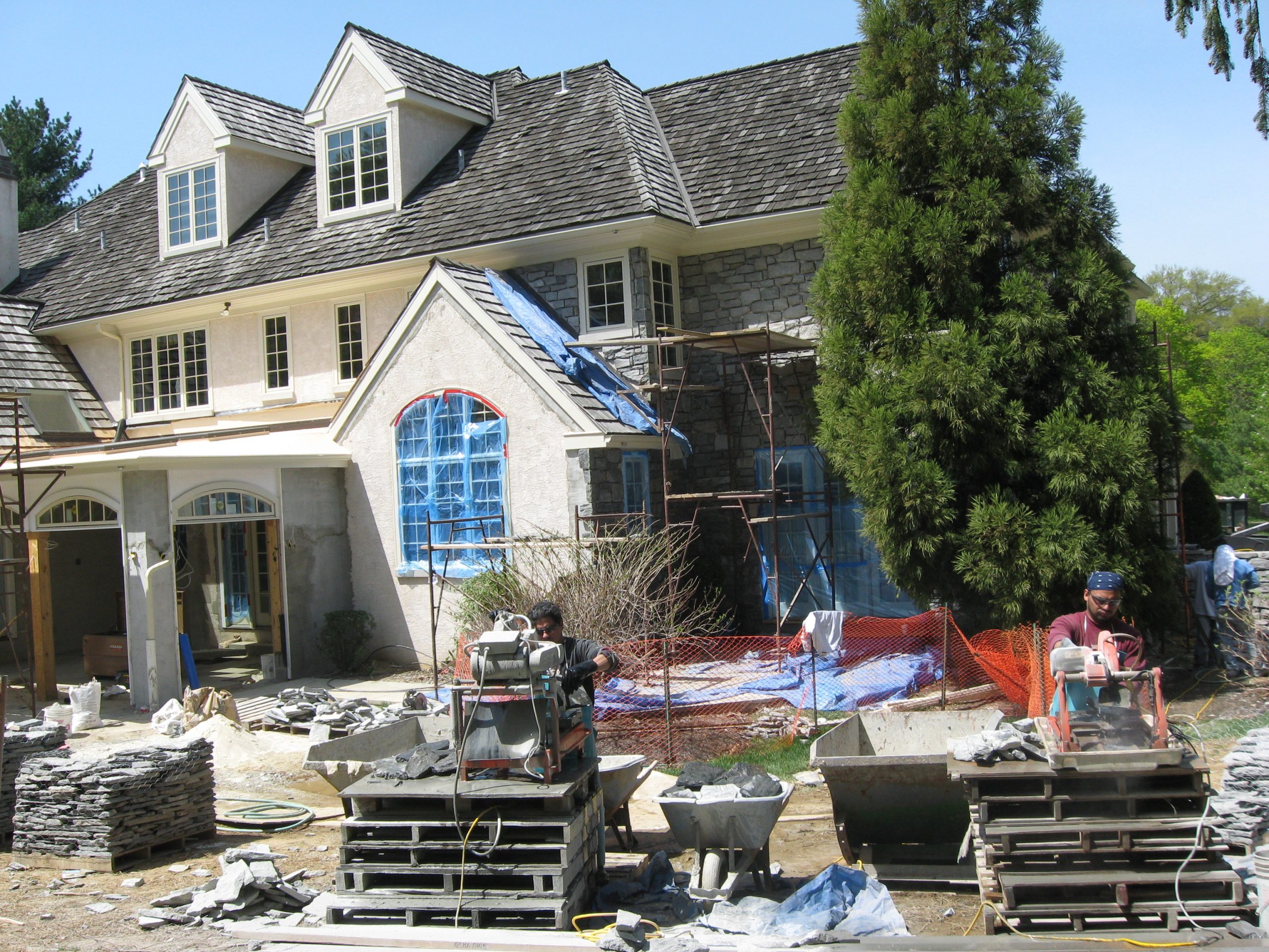 2″ REAL STONE ON HOUSE IDLEWILD RD, GLADWYNE Residential & Commercial Construction Newtown