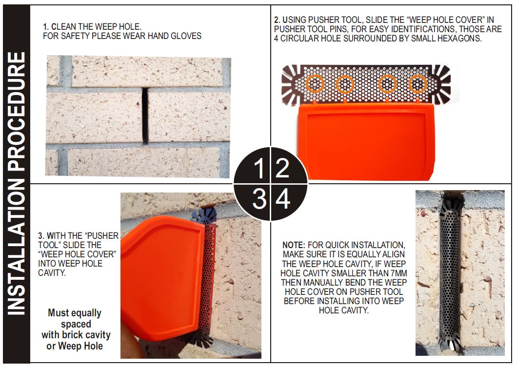 Stainless Steel Weep Hole Covers Bala Pritam Group of Companies