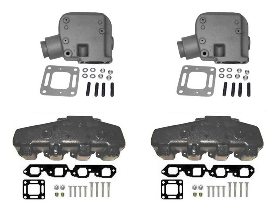 Exhaust Manifold Kit Mercruiser→Mercruiser GM 454 502 Big Block Center