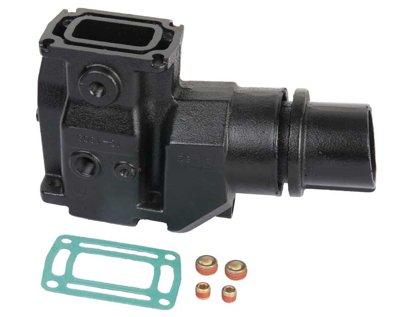 Exhaust Riser for Volvo Penta and OMC V6 V8 replaces 3863061, 3861842