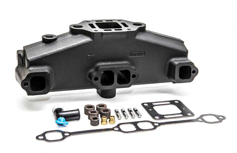 Mercruiser Exhaust Manifold→Mercruiser GM Small Block V8 Center Riser