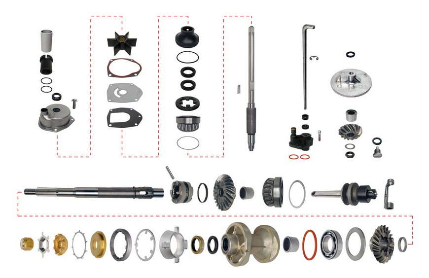Lower Unit Rebuild Kit, Mercruiser Alpha One Gen. II 1.47-1.62