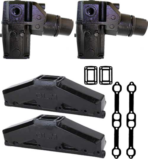 Exhaust Manifold Kit for OMC and Volvo Penta 305 5.0L 350 5.7L V8 with