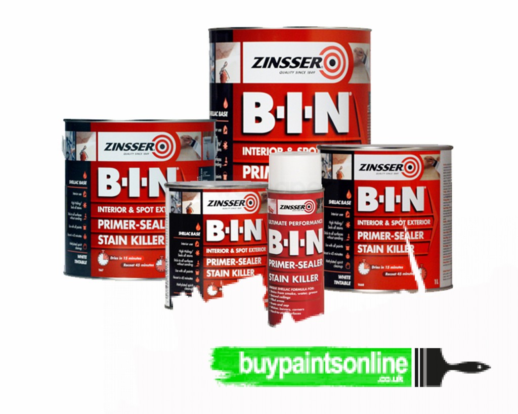 Zinsser BIN Primer, Sealer & Stain Killer Buy Paints Online