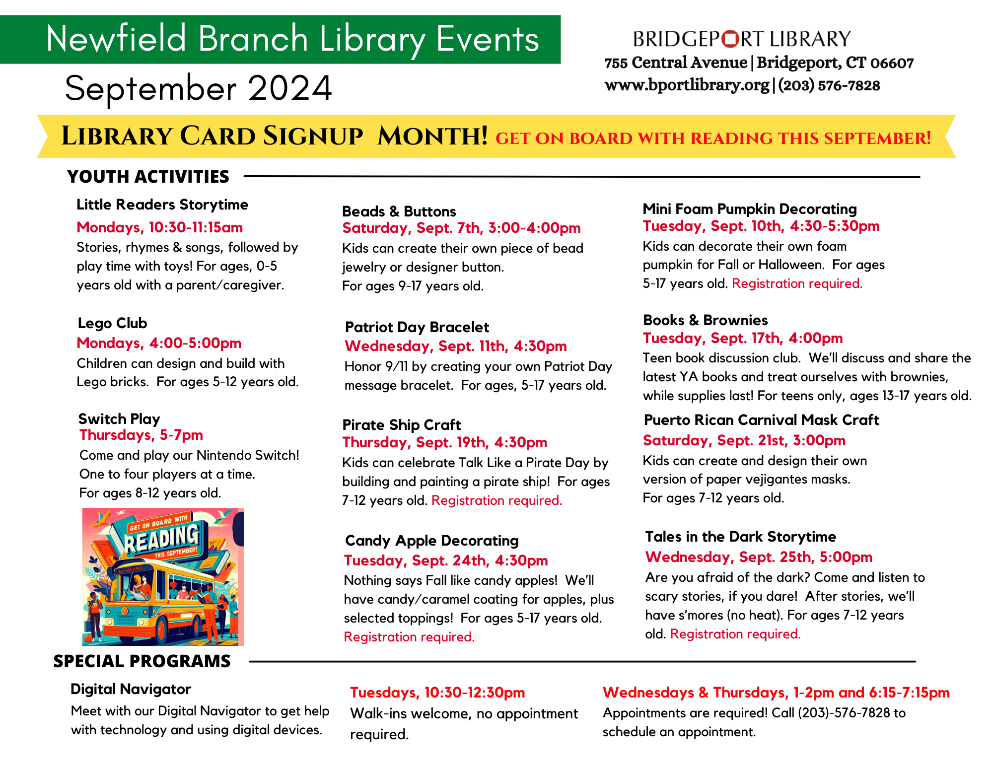 Newfield Branch BRIDGEPORT PUBLIC LIBRARY