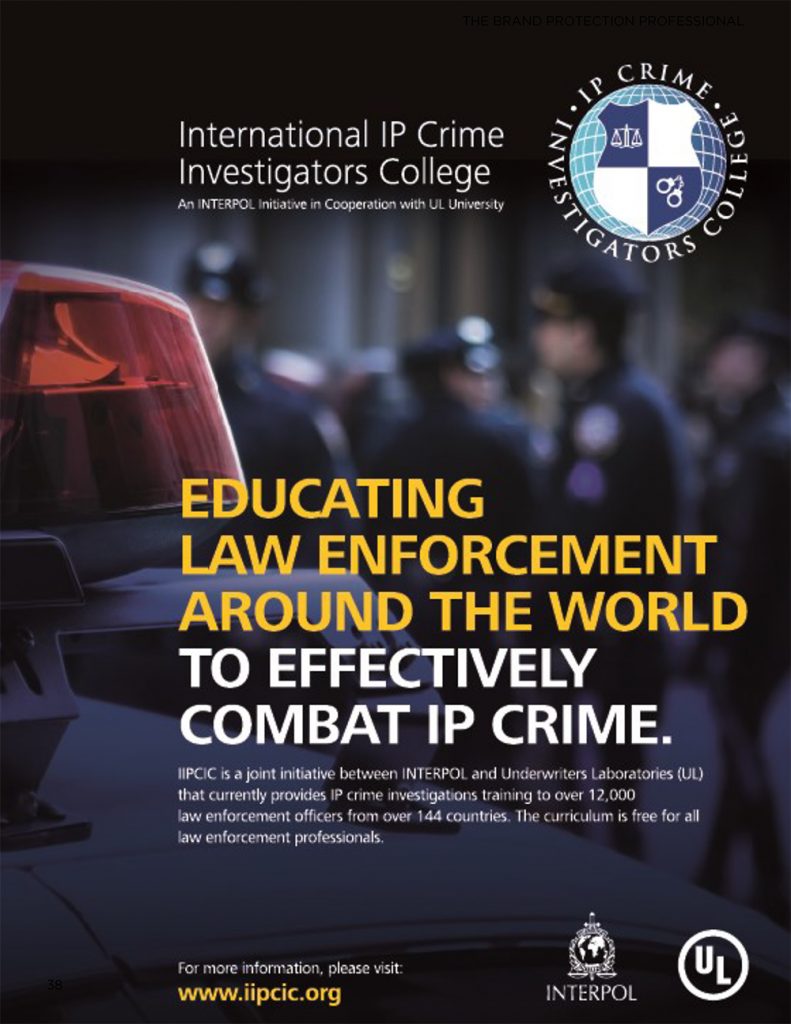 A WORD FROM A SPONSOR The Brand Protection Professional