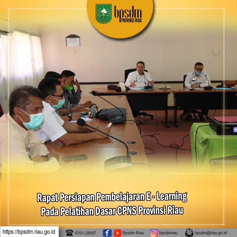 Rapat Persiapan Pembelajaran E Learning Pada Pelatihan Dasar CPNS