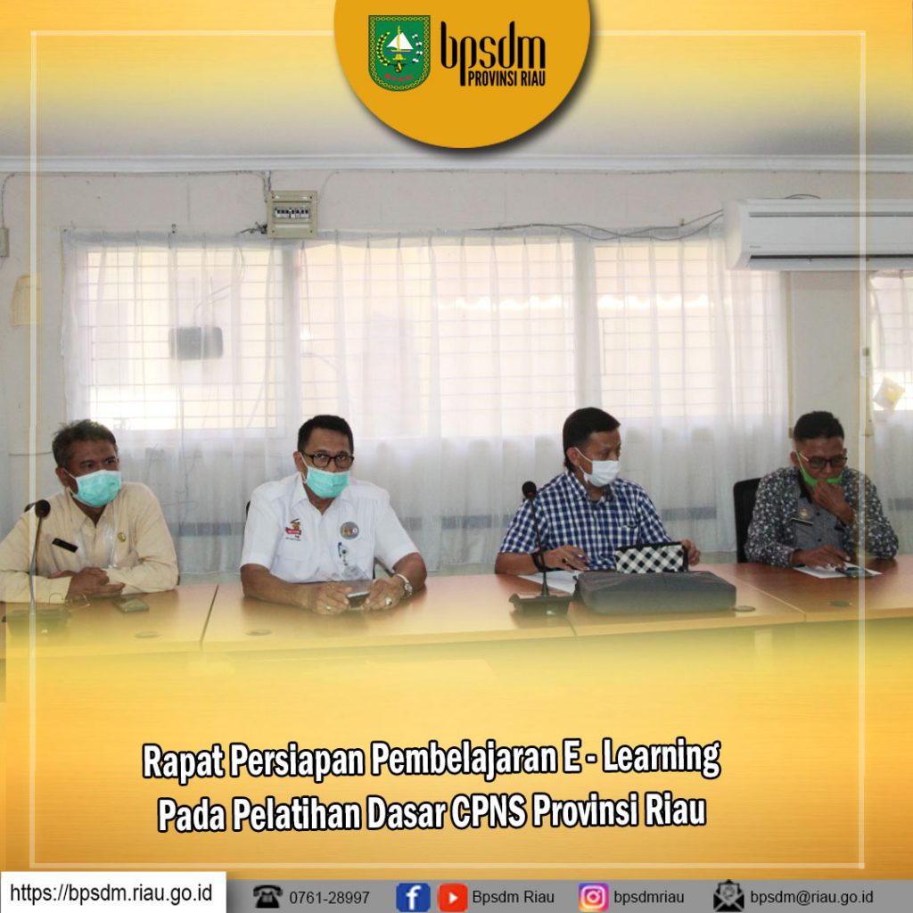 Rapat Persiapan Pembelajaran E Learning Pada Pelatihan Dasar CPNS