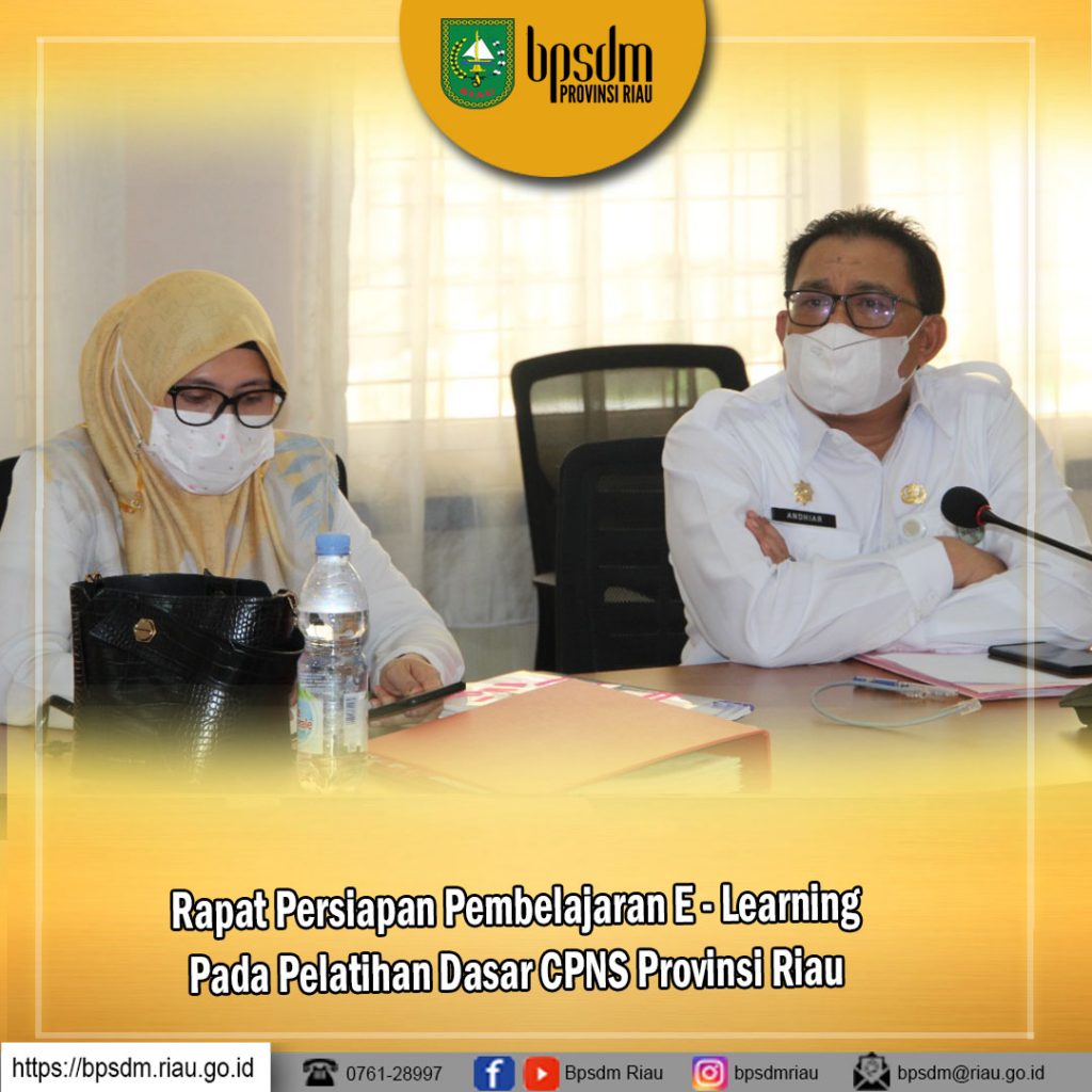 Rapat Persiapan Pembelajaran E Learning Pada Pelatihan Dasar CPNS
