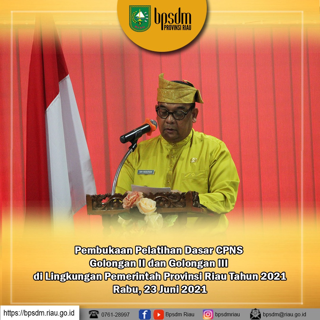 Pembukaan Pelatihan Dasar CPNS Golongan II dan Golongan III di